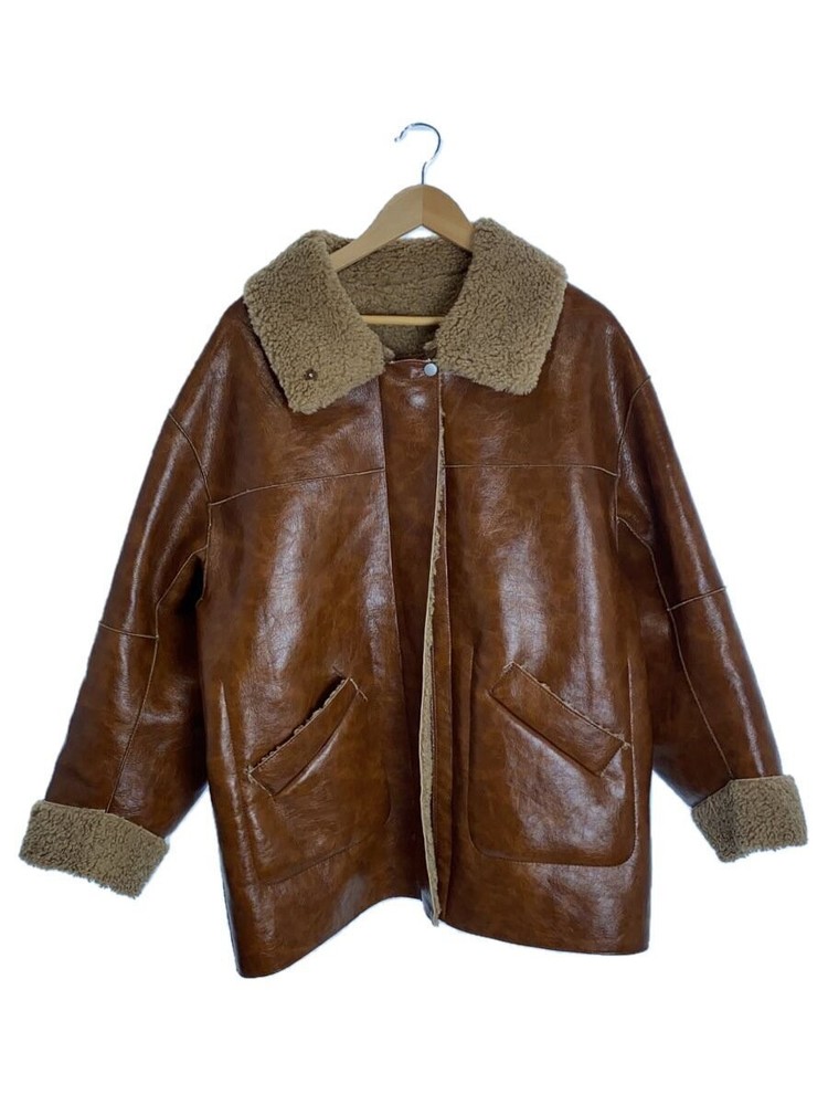 Ameri Leather Jacket for Men in Brown Size M Style 0224206910450 173