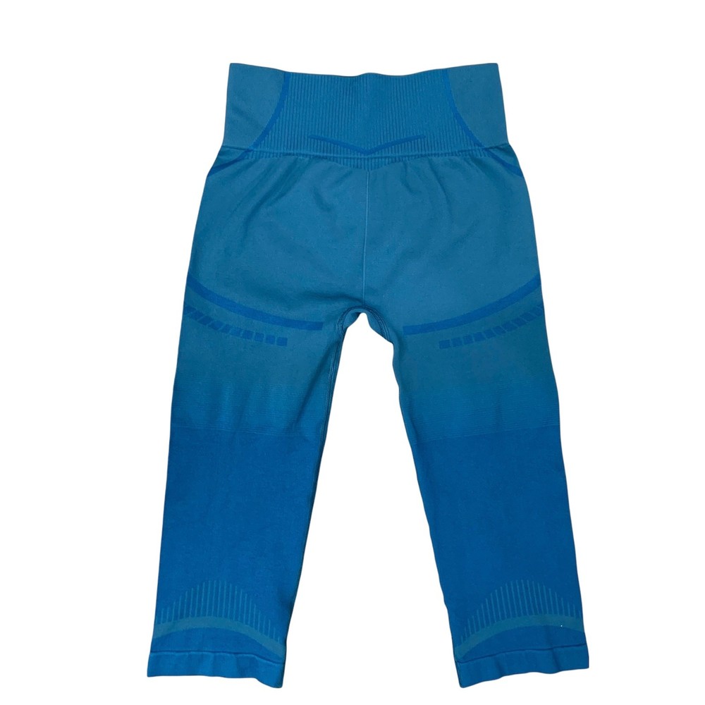 Gymshark Leggings XS Geo Capri Teal EUC