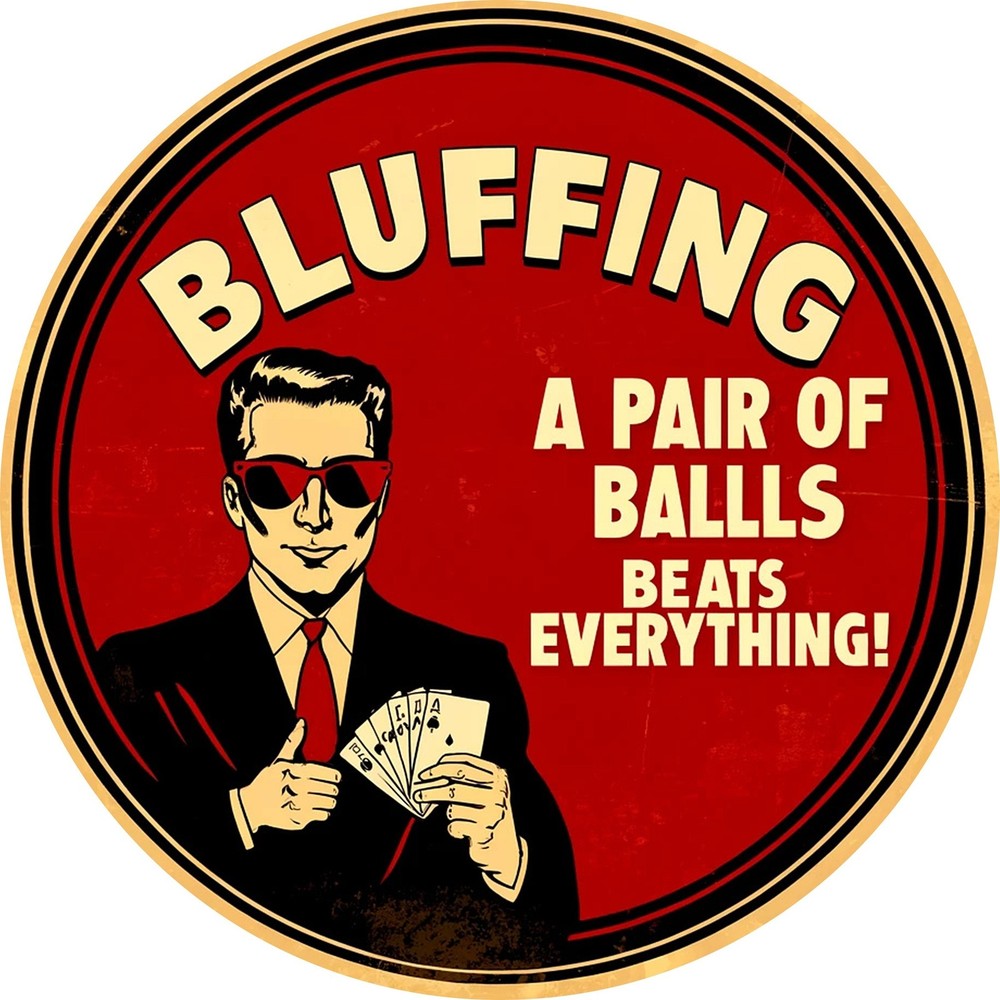 Vintage Humorous Bullshit Design Round Aluminum Art 787Inch