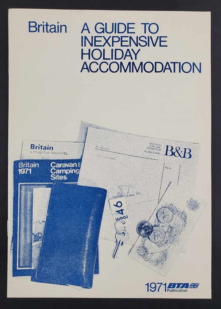 1971 Guide Cheap Holiday Accommodations Britain England Vtg Travel Booklet UK-image