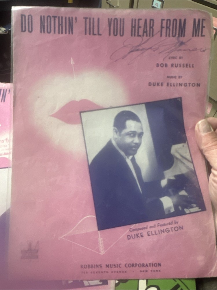 I 1943 DUKE ELLINGTON  Sheet Music ‘Do Nothin’ Till You Hear From Me’