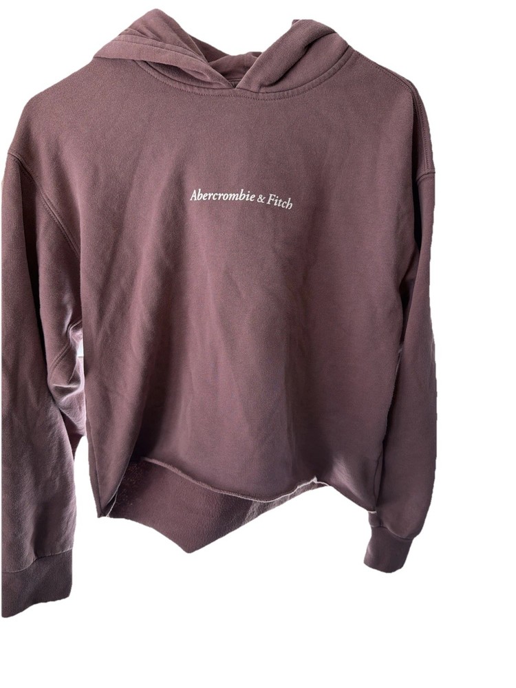 Abercrombie & Fitch Soft A&F Hoodie Sweatshirt Mauve Cropped Women’s Size XS