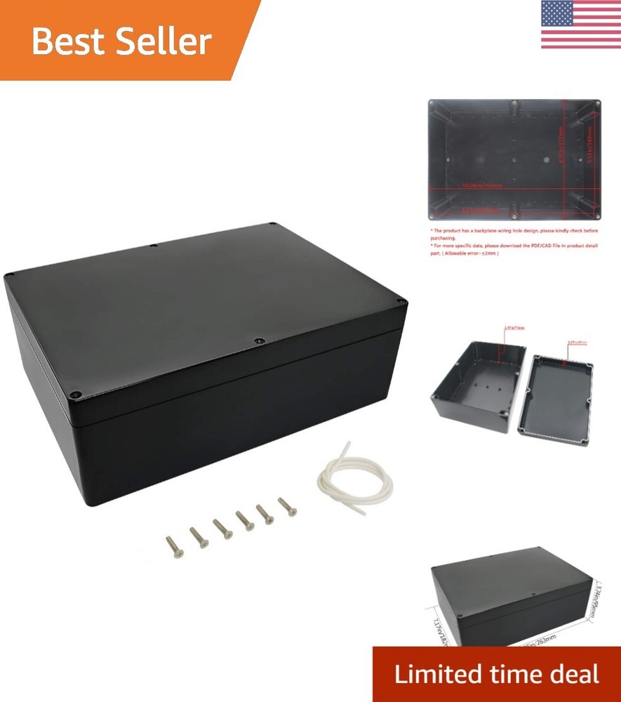 Sturdy ABS Project Box for Waterproof Instrumentation & DIY Enclosures