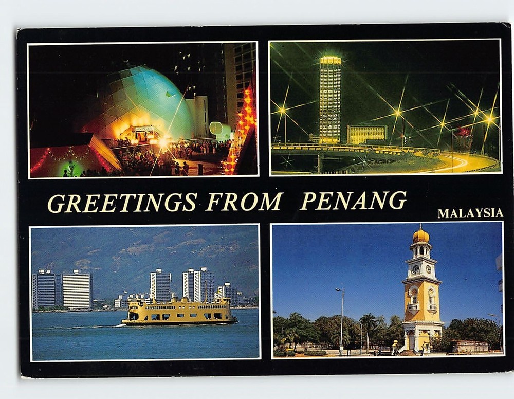Postcard Greetings From Penang Malaysia