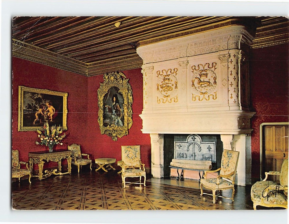 Postcard Salon Louis XIII Le Château de Chenonceaux France