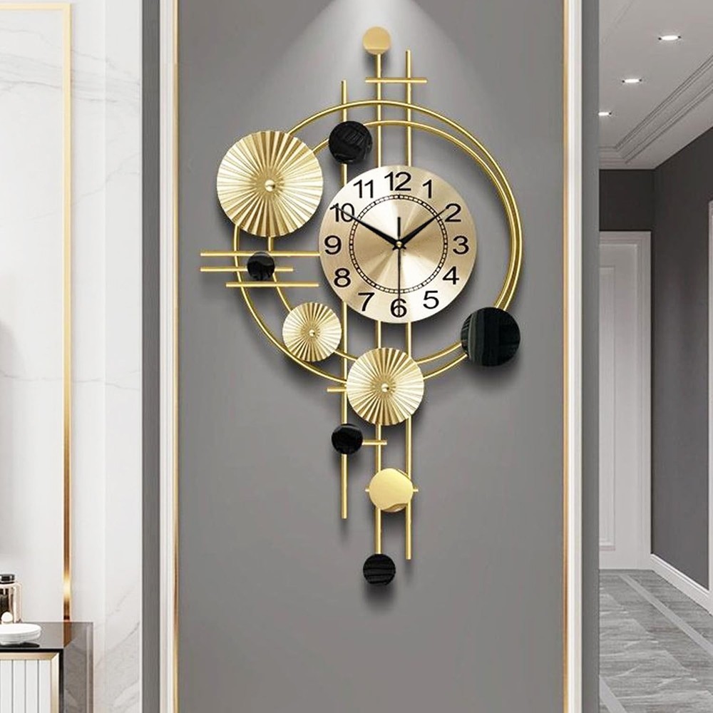Large Wall Clocks for Living Room,Silent Non Ticking,Battery Operated Oversiz...