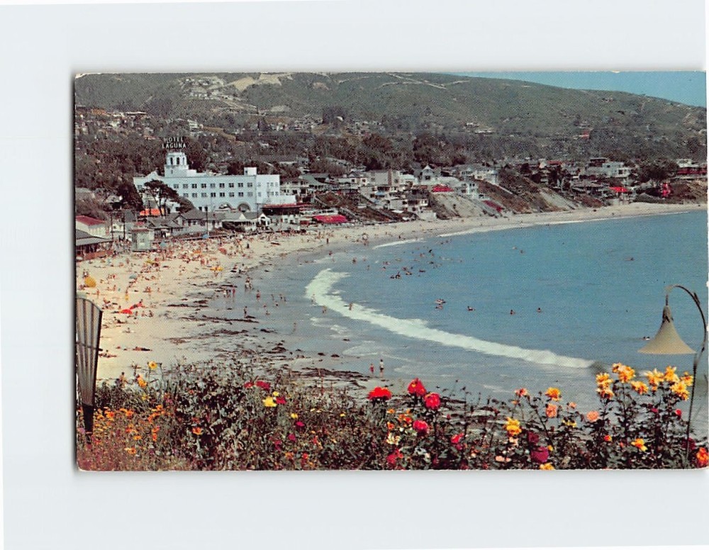 Postcard Laguna Bay & Main Beach Laguna Beach California USA