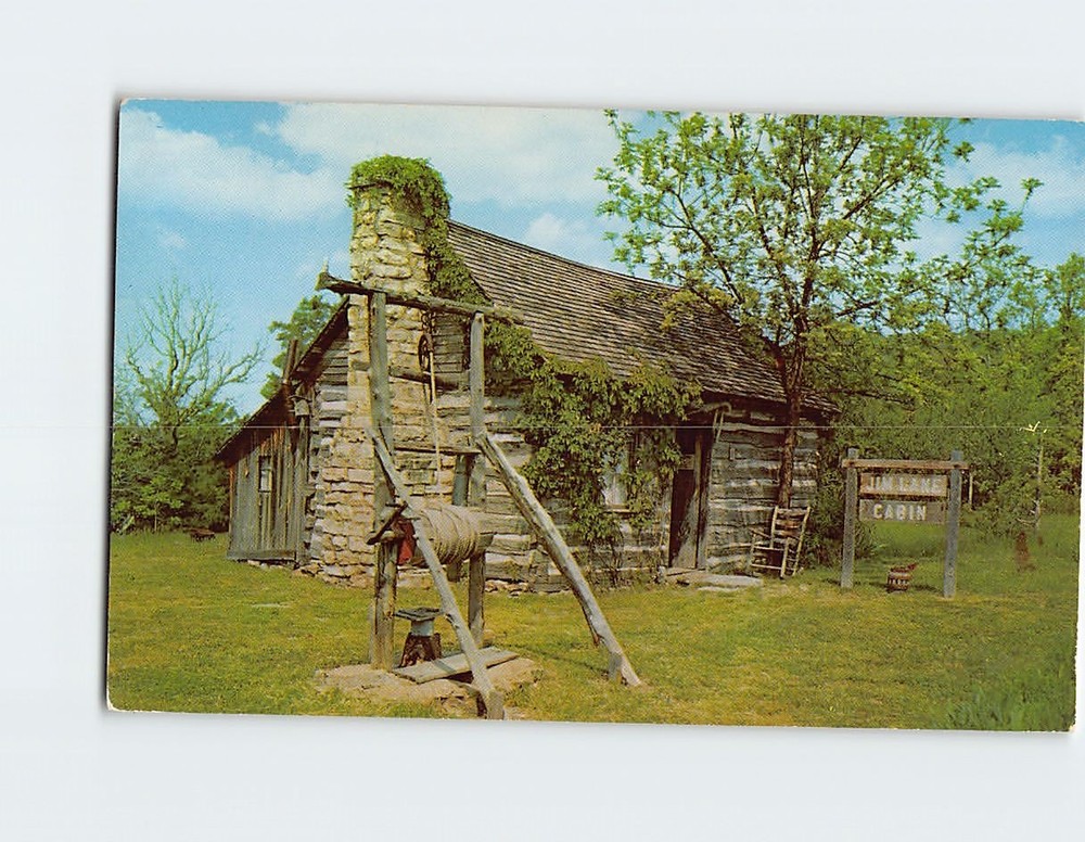 Postcard Jim Lane Cabin Branson Missouri USA