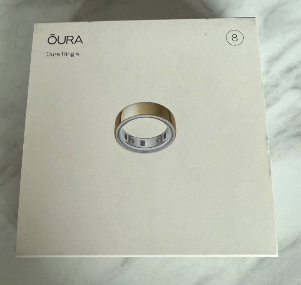 Brand New oura ring -gen 4- size 8- gold -sealed