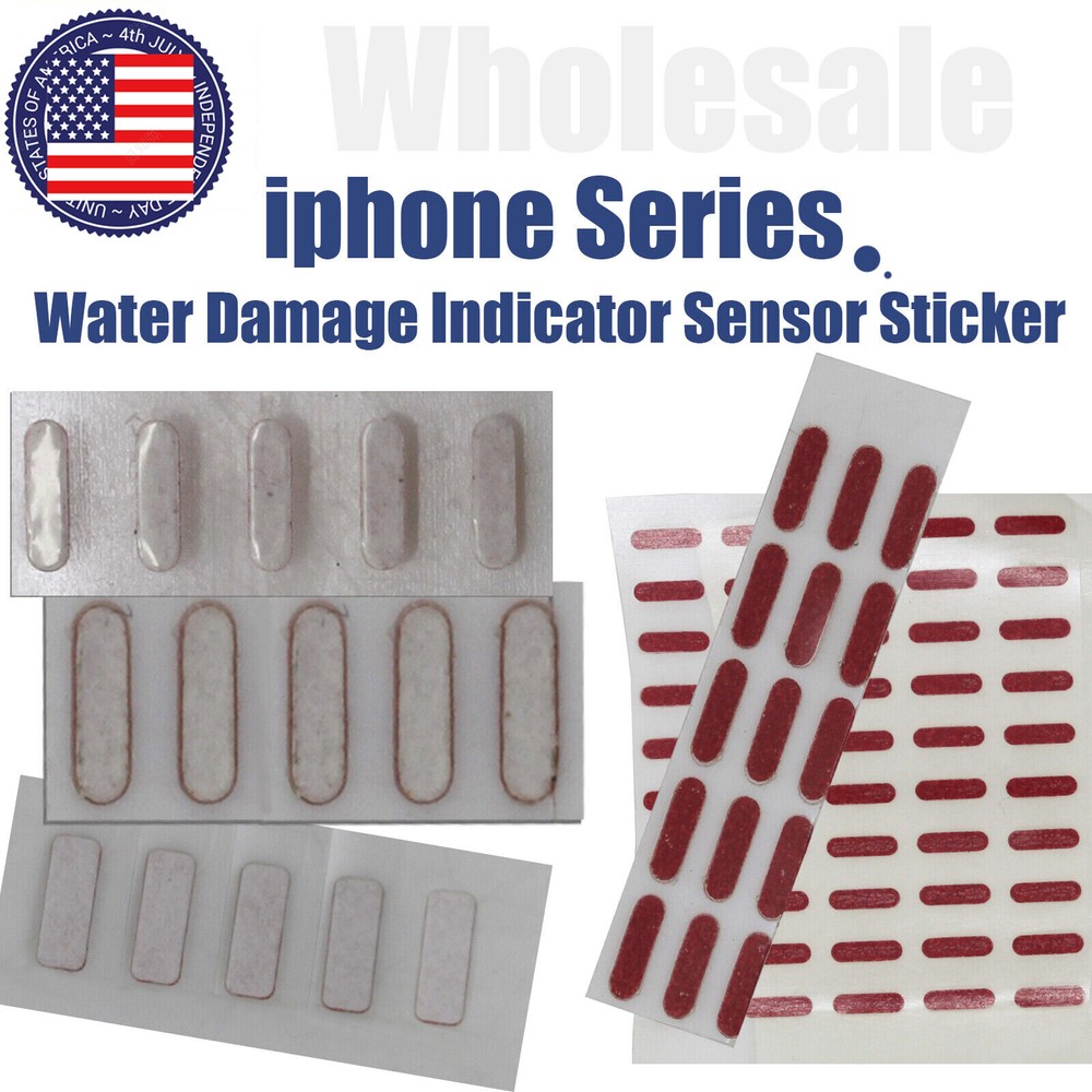 5X - 50X Liquid Water Damage Indicator Sensor Sticker For IPhone XR 11 12 13 14
