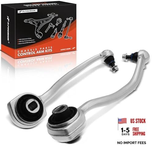 2 x Front Rearward Lower Control Arm, with Ball Joint & Bushing, Compatible