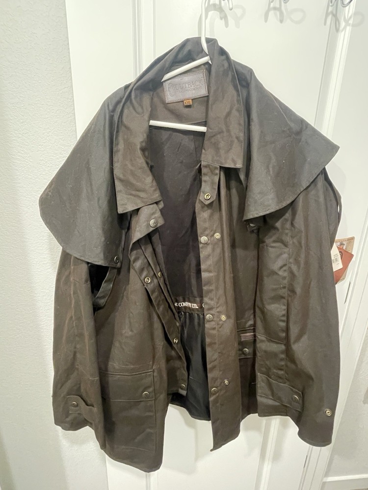 Outback Trading Company Bush Ranger Wax Canvas Oilskin Jacket