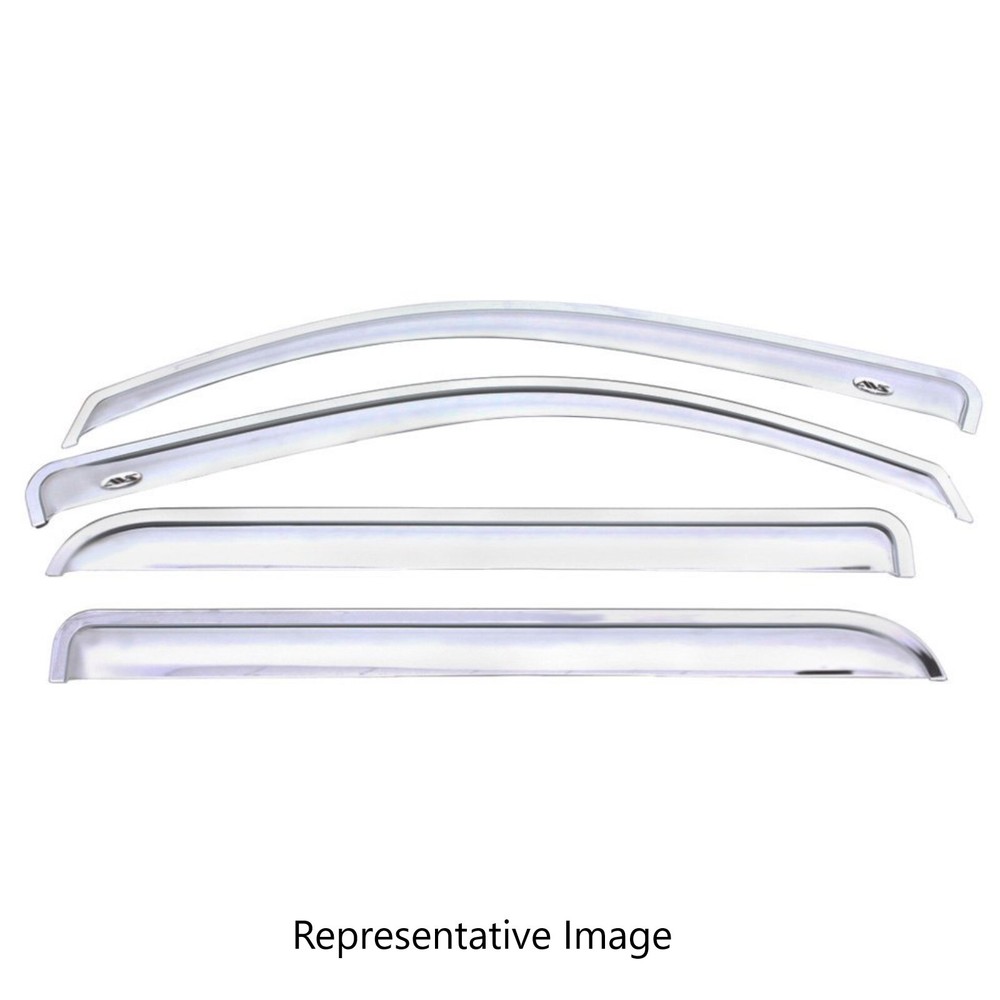 AVS Ventvisor Front & Rear Chrome Window Deflectors for 10-17 Chevrolet Equinox