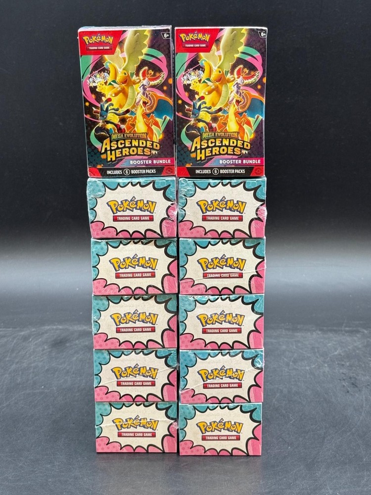 Lot of (12) Pokemon TCG ME02.5 Ascended Heroes Booster Bundles SEALEDPROBSTEIN is actively accepting consignments !!