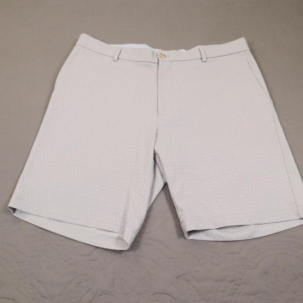 Peter Millar Shorts Mens 35 White Skull Print Performance Stretch Geometric Golf