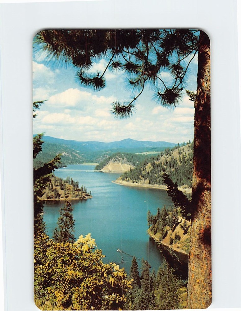 Postcard Beauty Bay Lake Coeur d Alene Idaho USA