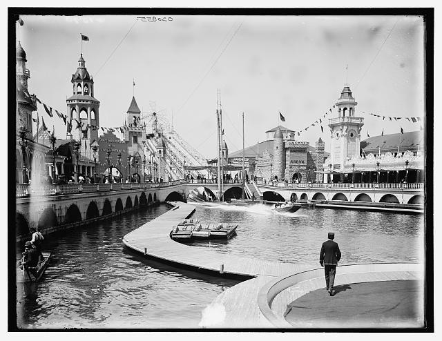 Photo:Coney Island New York NY Luna Park Shoot the Chutes 1900s