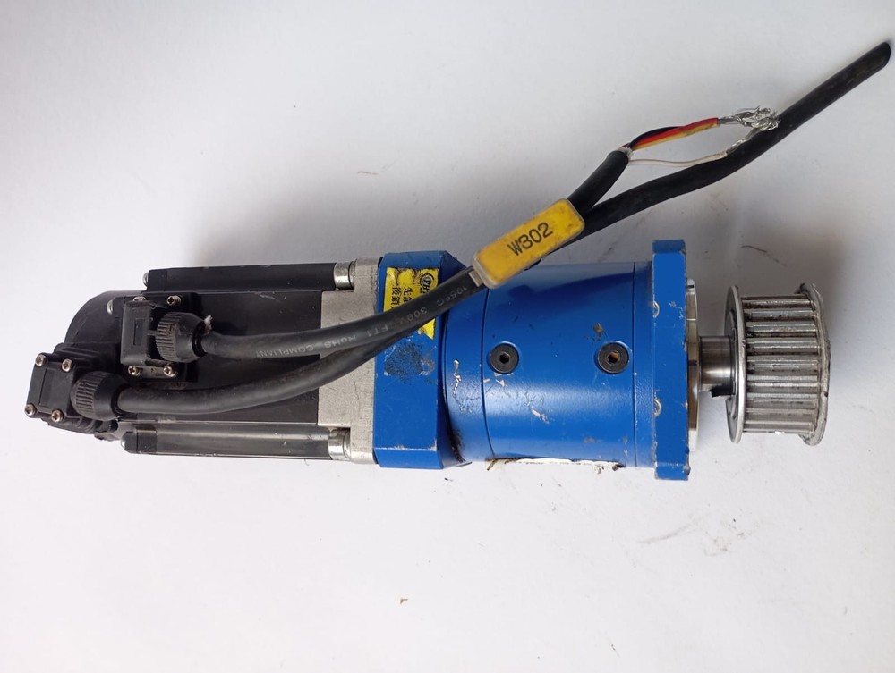 Mitsubishi AC Servo Motor 400W HG-KN43J-S100 + Gearbox CNC Industrial Automation