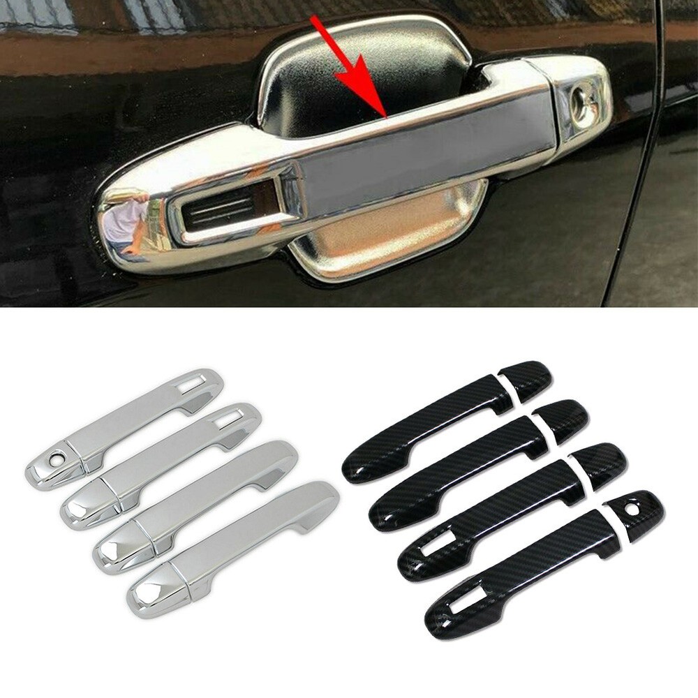 8Pcs Door Handle Cover Trims Overlay Fit Subaru Forester 2019-2022 Chrome ABS