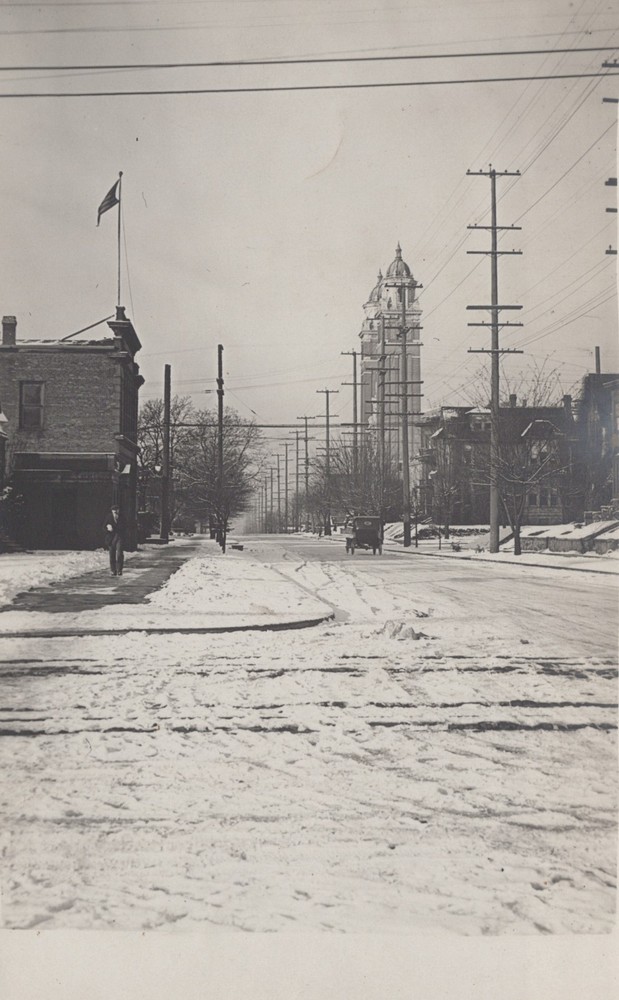 Seattle WA Washington ~ photograph of snow covered street scene 1920s