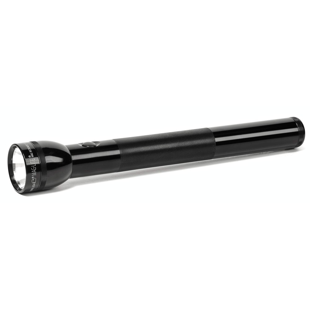 Heavy-Duty Incandescent 4-Cell D Flashlight, Black