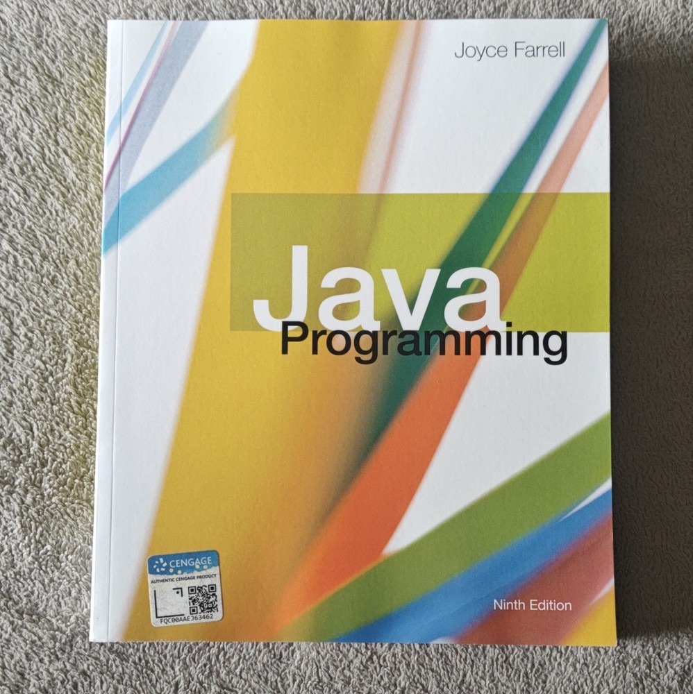 Cengage Java Programming Ninth Edition Joyce Farrell Paperback