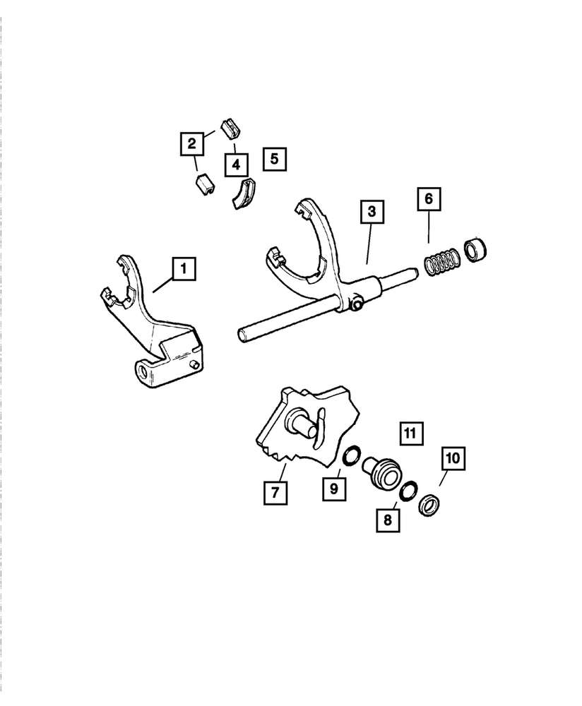 Genuine Mopar Transfer Case Shift Fork Bushing 4167969 - OEM Replacement Part