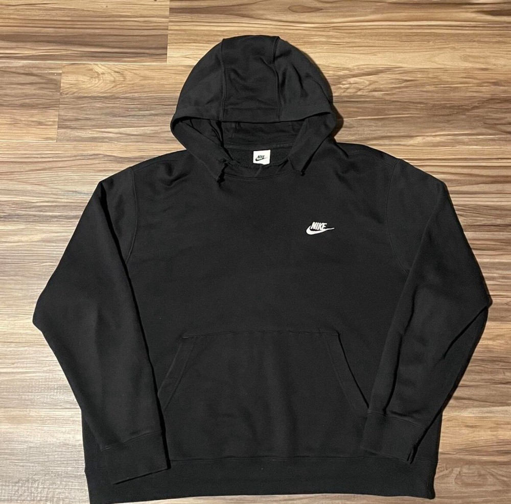 Black Nike pullover logo hoodie