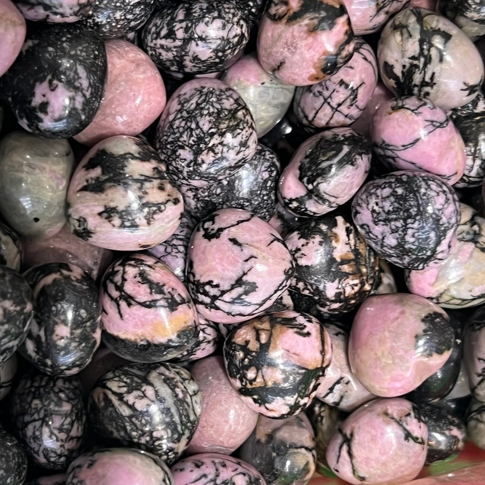 5pcs Natural Rose grey stoneQuartz Mini Love Heart Carved Crystal Reiki Healing^