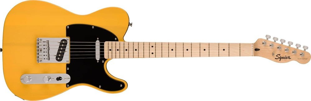 Squier 6 String Solid-Body Electric Guitar, Right, Butterscotch