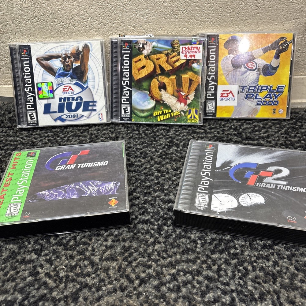 sony playstation 1 game lot bundle