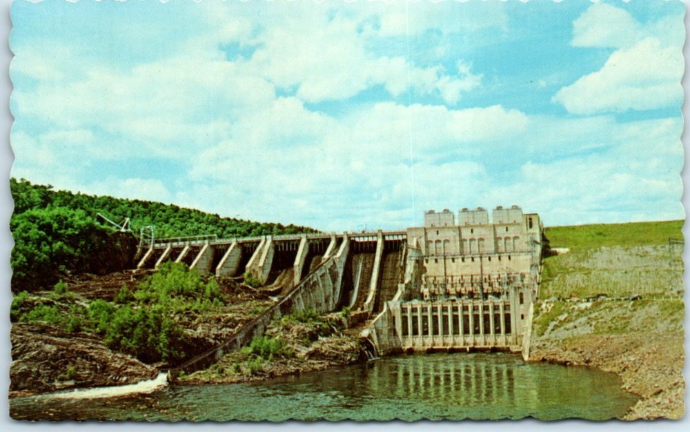 Postcard - Wyman Dam - Near Bingham, Maine