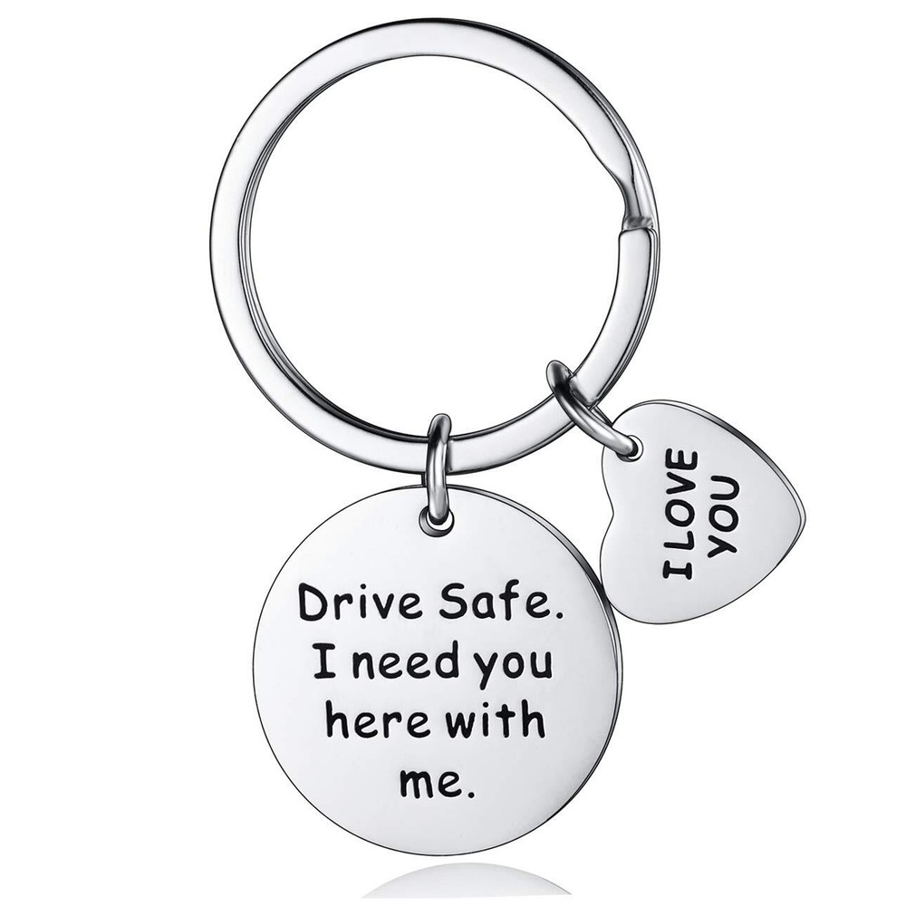 Drive Safe Keychain I Need You Here With Me Keychain Boyfriend Girlfriend Chr...