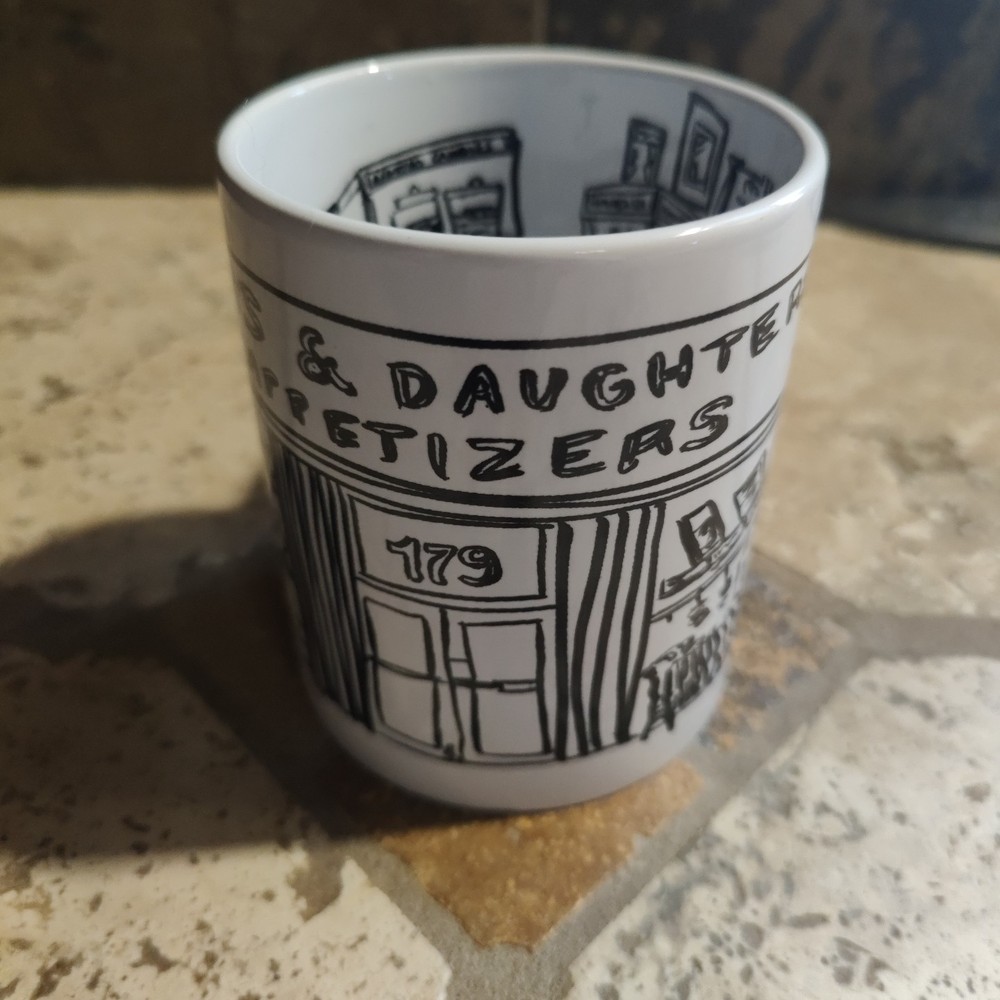 Russ & Daughters appeitizers New York Storefront Ceramic Coffee Cup Mug