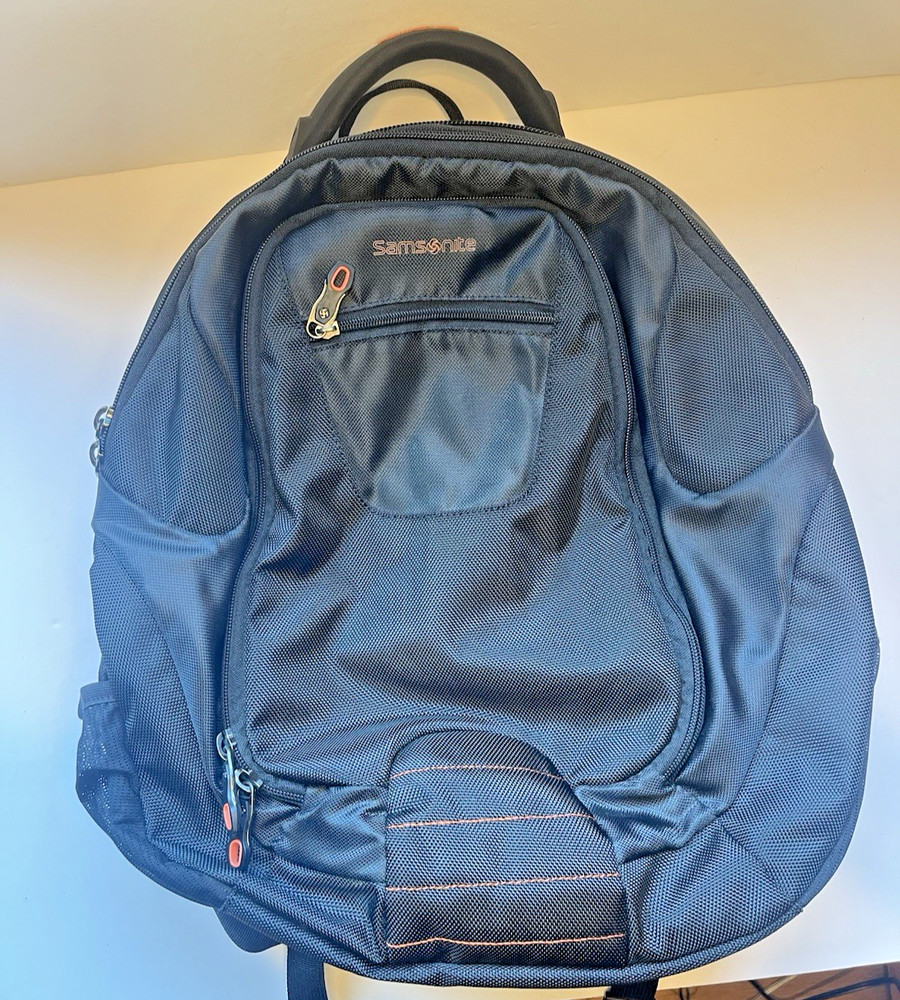 Samsonite Laptop Backpack Black / Orange Large 18