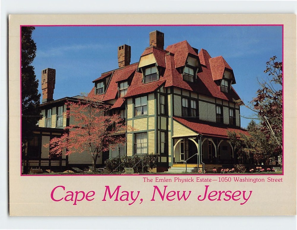 Postcard The Emlen Physick Estate Cape May New Jersey USA