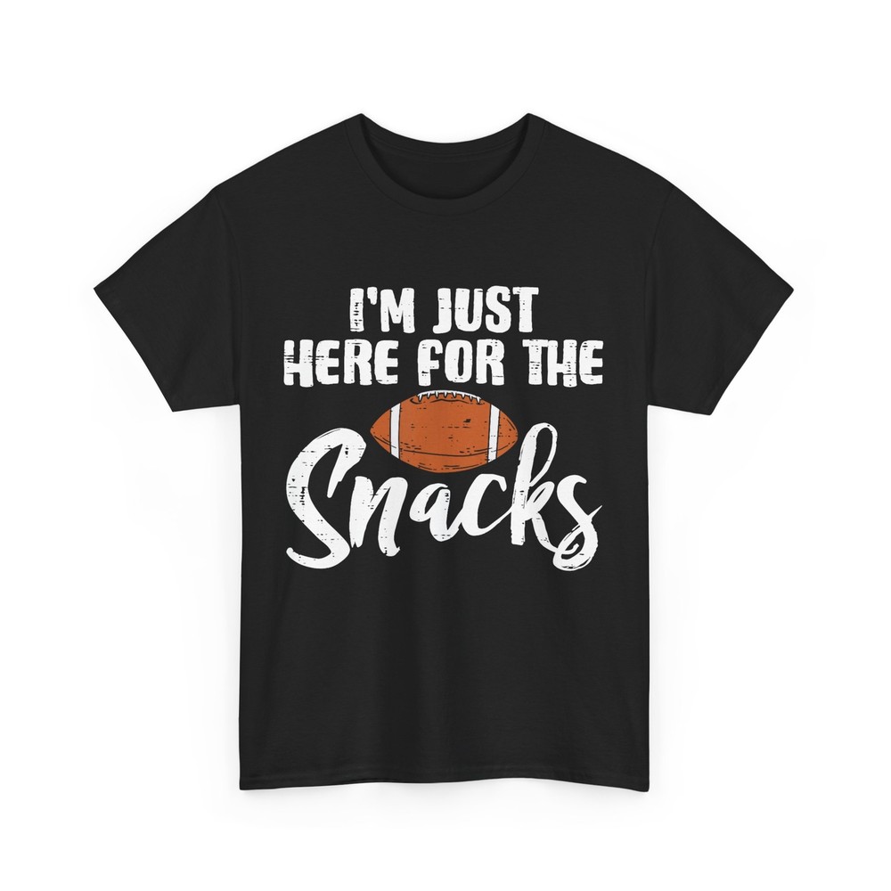 2026/Just Here For The Snacks American Football Funny Women Kids T-Shirt