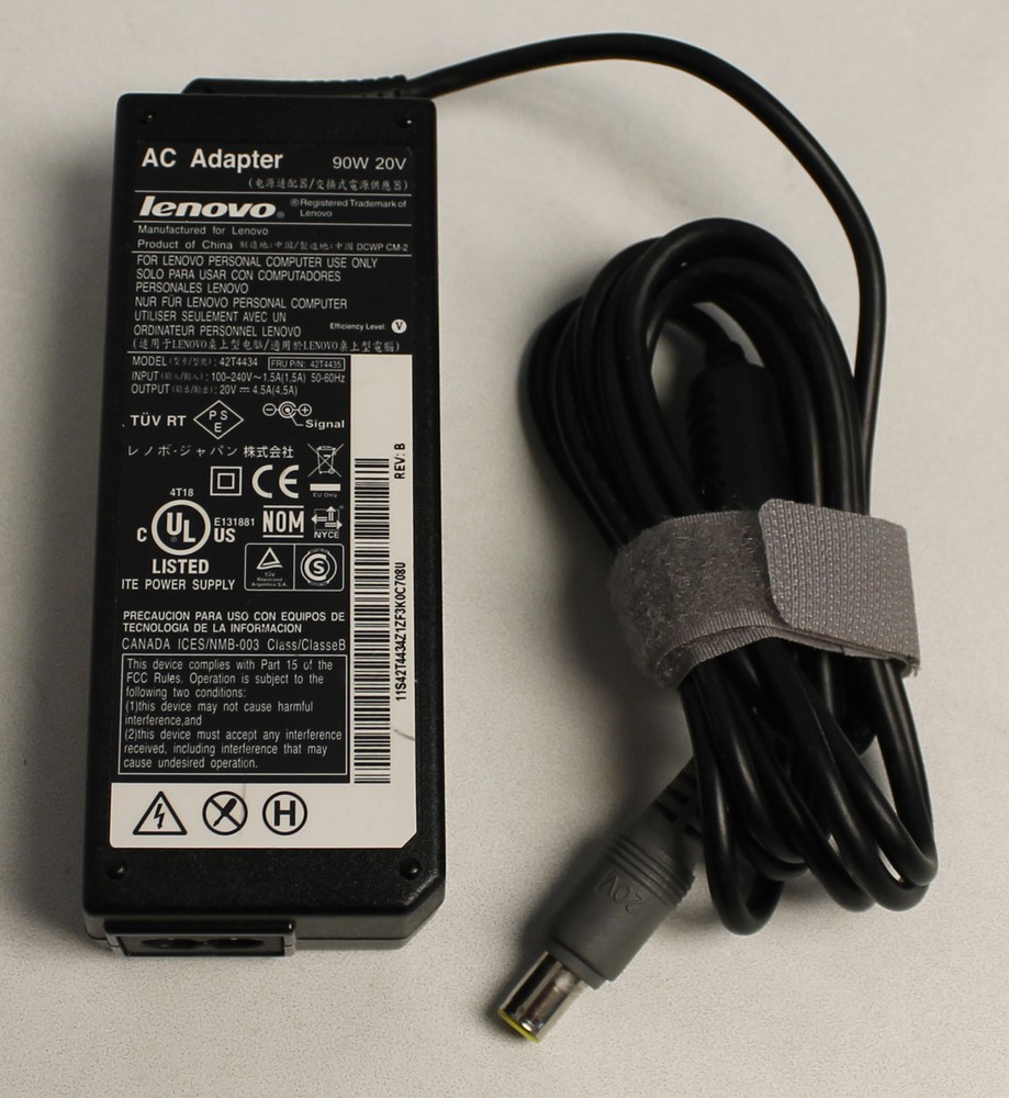 42T4435 Thinkpad 90 Watt 20V 4.5A Ac Adapter Series 