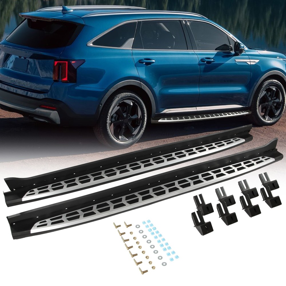 4Door Side Step Nerf Bar Running Boards Fits for Kia Sorento 2021-2024