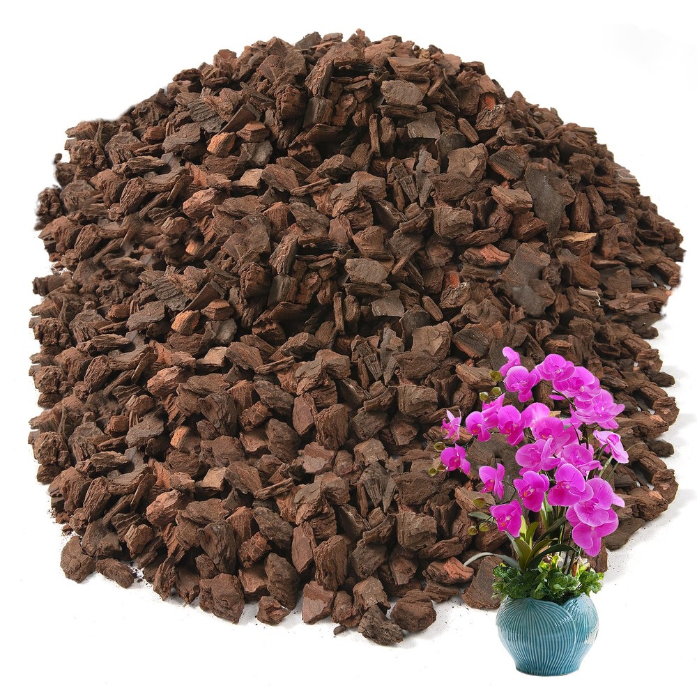 10 Quarts Orchid Potting Bark, Sun-Dried New Zealand Medium Organic Pine Wood...