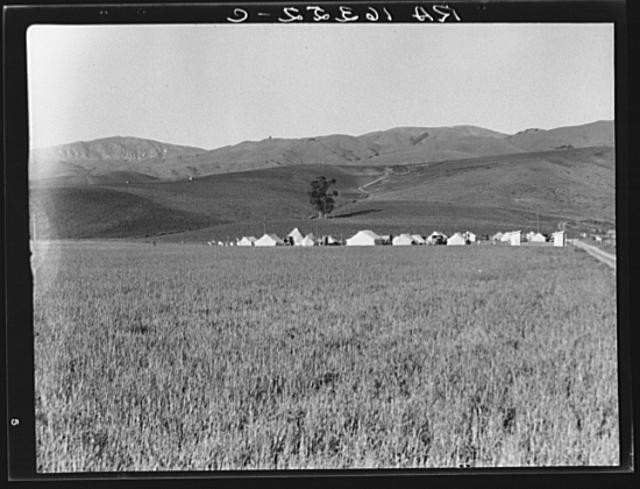 Photo:San Jose California 1937 Migratory Labor Camp Santa Clara Valley FSA