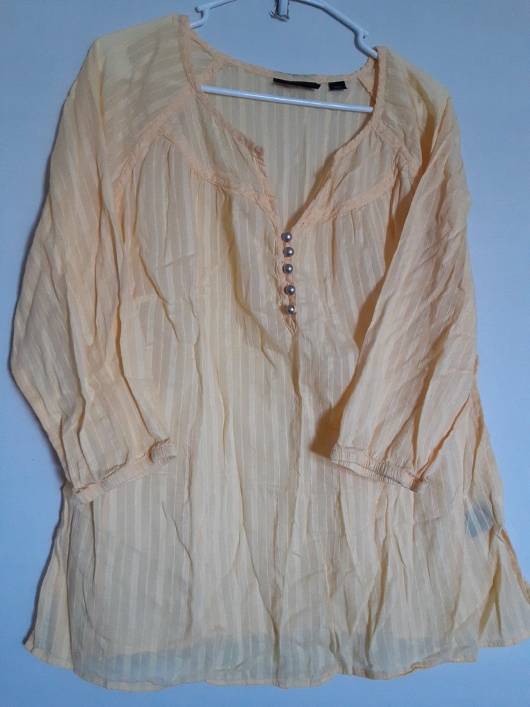 Avenue Womens Top Yellow Size 18/20