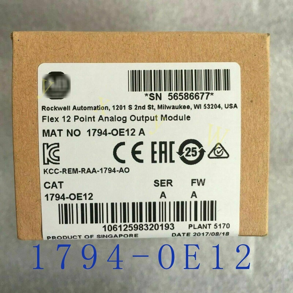 New AB 1794-OE12 /A Flex 12 Point Analog Output Module 1794OE12,   *vb