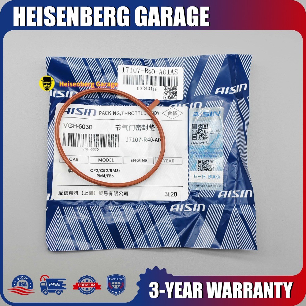 OEM AISIN INTAKE THROTTLE BODY GASKET SEAL #17107-R40-A01 For ACURA HONDA CIVIC