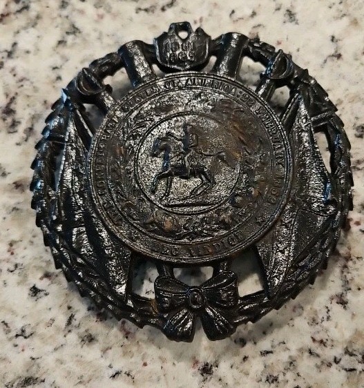 Vtg 1952 Virginia Metalcrafters 10-18 CSA Confederate Cast Iron Trivet 5