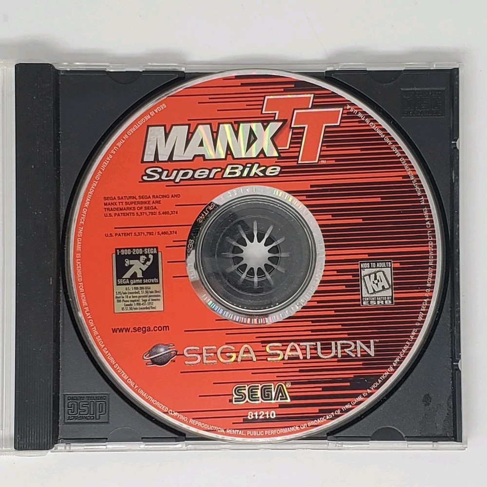 Manx TT Super Bike Sega Saturn Disc Only Tested and Working Good Condition
