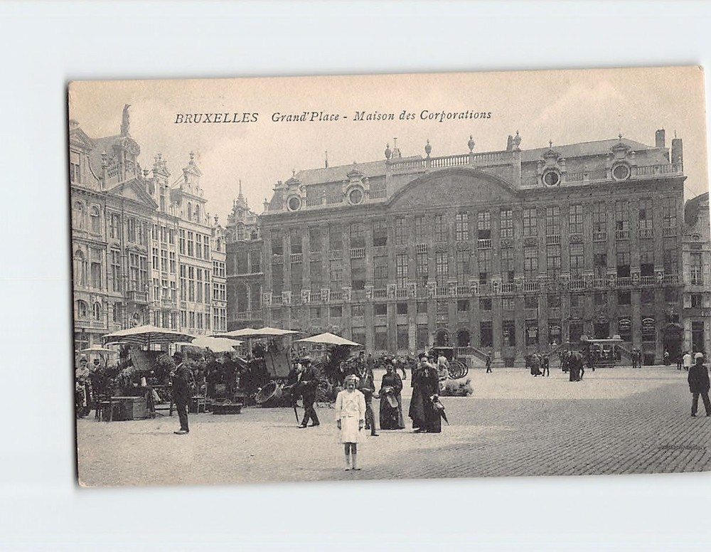 Postcard Grand Place Maison des Corporations Brussels Belgium