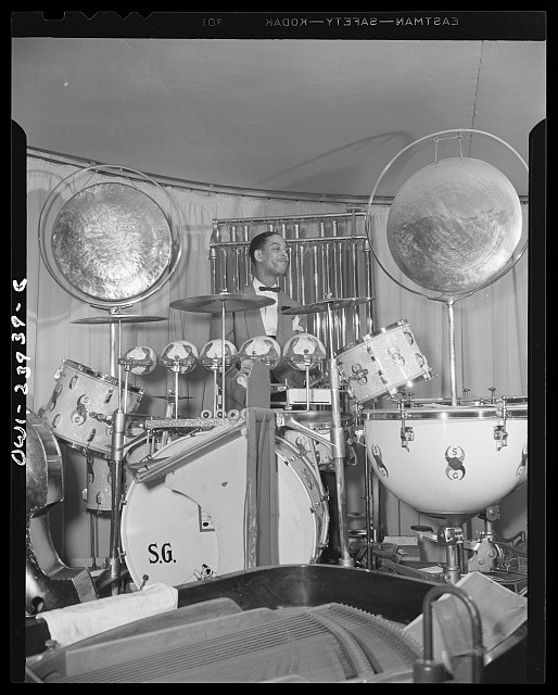 Photo:New York NY Sunny Greer Duke Ellington Drummer 1943 Jazz Band