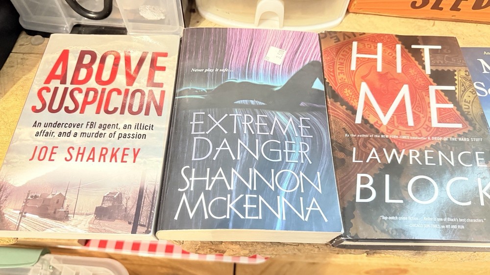 Mixed lot of mystery non-fiction paperback and hard cover books