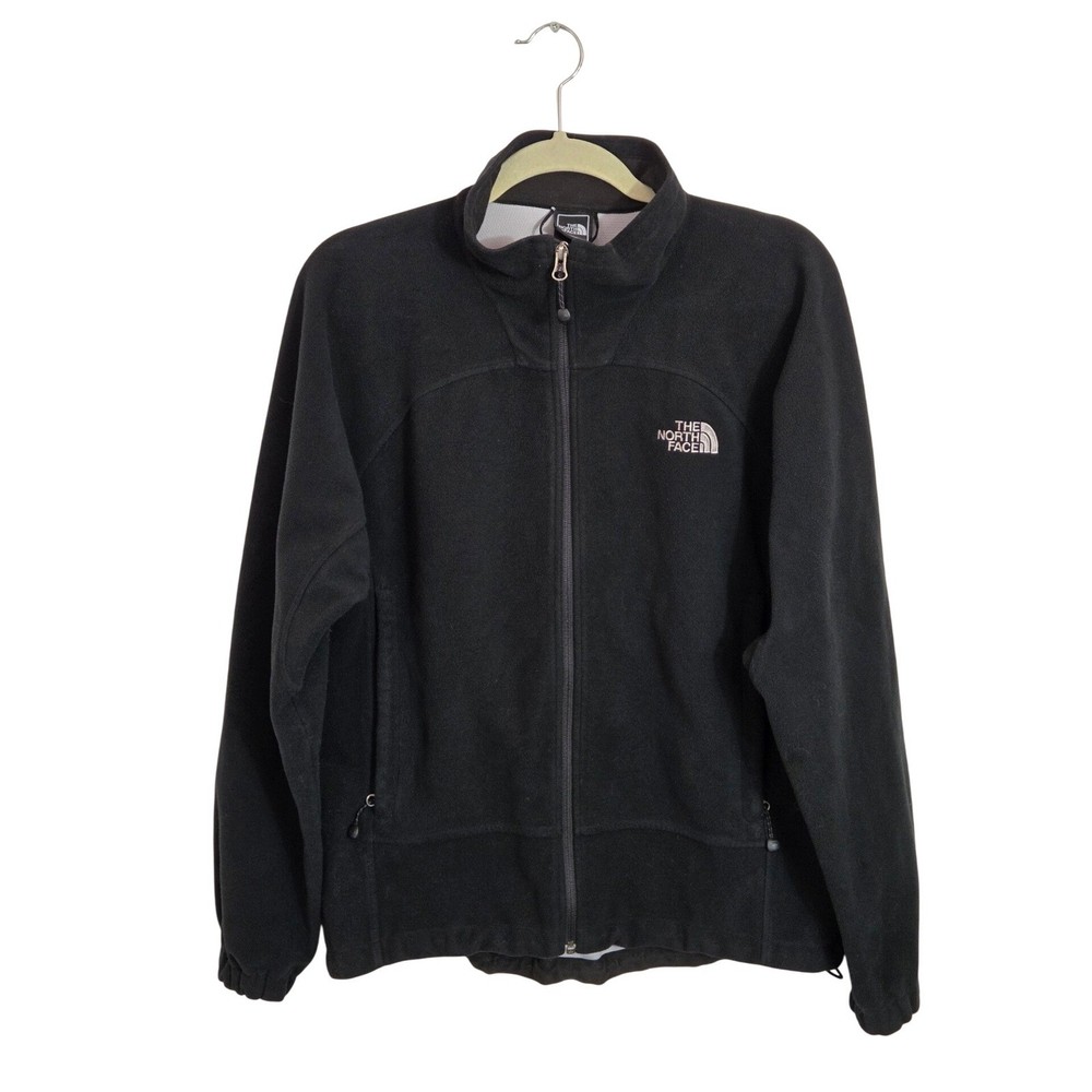 The North Face Windwall Fleece Jacket Black Medium Full Zip Outdoor Warm Layer